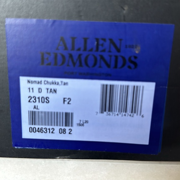 Allen Edmonds Nomad Chukka Boot Mens Size 11D - Picture 9 of 9
